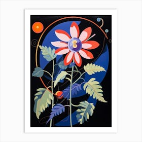 Passionflower 3 Hilma Af Klint Inspired Flower Illustration Art Print