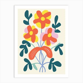 Bouquet Of Flowers Art Print