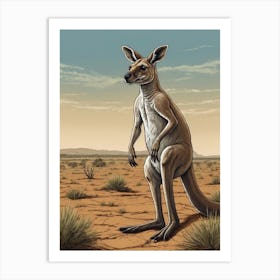 Kangaroo 2 Art Print