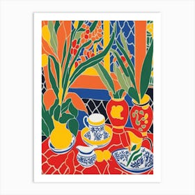 Table Setting Matisse Style Art Print