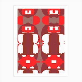 Abstract Red 1 Art Print