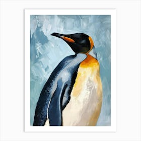 King Penguin Cooper Bay Colour Block Painting 1 Art Print