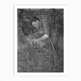 Untitled Photo, Possibly Related To Mr Schoenfeldt, Fsa (Farm Security Administration) Client, Watering Tile Art Print