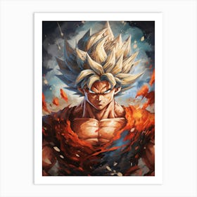 Dragon Ball Z Wallpaper 25 Art Print