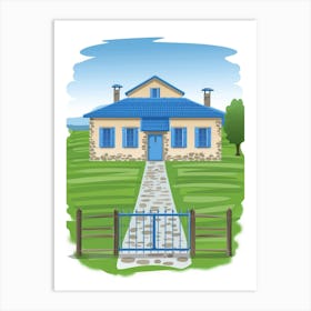 House In The Countryside 4 Art Print