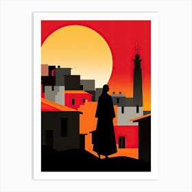 Zanzibar, Tanzania, Bold Outlines 2 Art Print