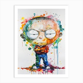 Stewie Griffin Art Print