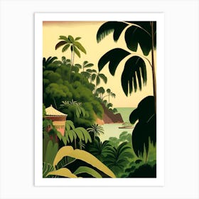 Puerto Rico Rousseau Inspired Tropical Destination Art Print