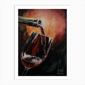 Amor Al Vino Art Print