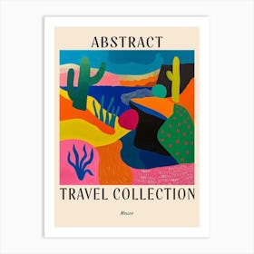 Abstract Travel Collection Poster Mexico 3 Art Print