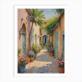 Tropical Alleyway Art Print