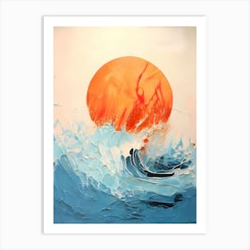 Sunset Over The Ocean 19 Art Print