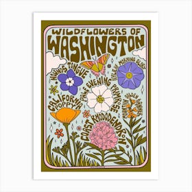 Washington Wildflowers Art Print