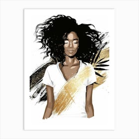 Afro-American Woman 36 Art Print