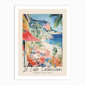 Palermo, Sicily   Italy Il Lido Collection Beach Club Poster 2 Art Print