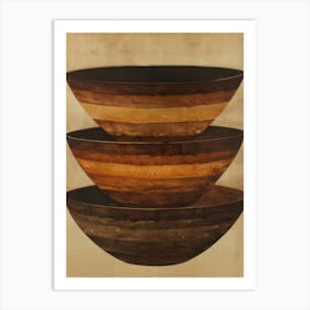 Three Bowls 4 Art Print