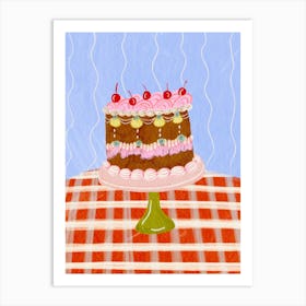 Cake On A Table Art Print