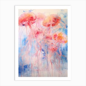 Jellyfish Abstract Expressionism 4 Art Print