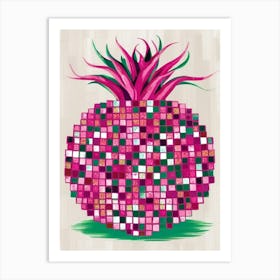 Pink Pineapple Art Print