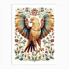 Griffin Floral 1 Art Print