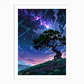 Tree In The Sky 1 Art Print