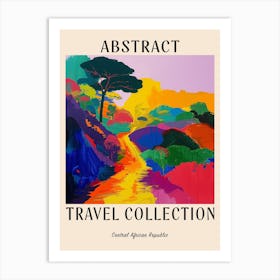 Abstract Travel Collection Poster Central African Republic Art Print