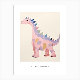 Nursery Dinosaur Art Styracosaurus 4 Poster Art Print