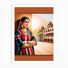 Rajasthani Woman Art Print