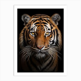 Tiger Art In Photorealism Style 4 Art Print