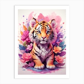 Tiger Cub Canvas Print Art Print