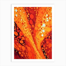 Abstract Orange Painting Art Print