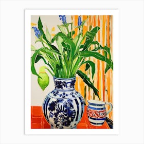 Flowers In A Vase Still Life Painting Bluebell 3 Art Print
