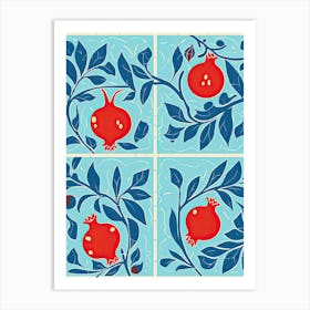 Pomegranate Illustration 4 Art Print
