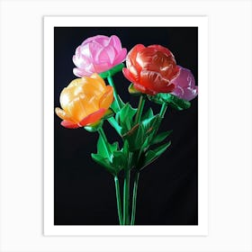 Bright Inflatable Flowers Peony 2 Art Print