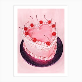 Valentines Cake Art Print