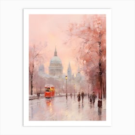 Dreamy Winter Painting London United Kingdom 11 Art Print