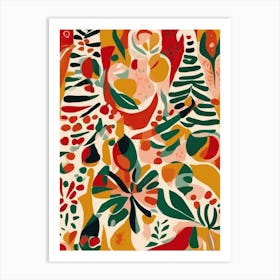 Abstract Painting Christmas Matisse Art Print