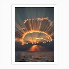 Sunrise Over The Ocean 15 Art Print