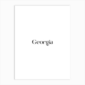 Georgia Art Print