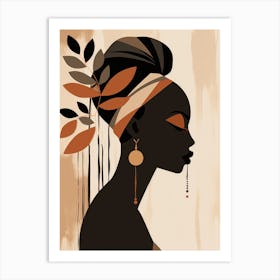 Silhouette Of A Woman 6 Art Print