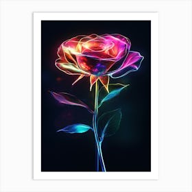 Abstract Rose 1 Art Print