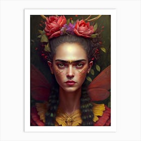 Faerie Frida Art Print