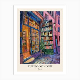 Lyon Book Nook Bookshop 3 Poster Art Print