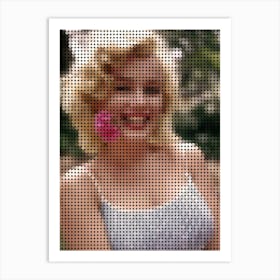 Marilyn Monroe In Style Dots Art Art Print