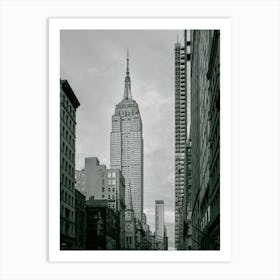 Empire State Building, NY | Black and White Photography Art Print