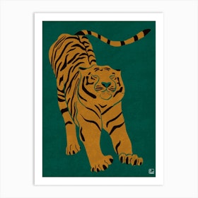 Tiger Doesn't Lose Sleep Animal Art Print