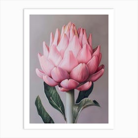 Pink Artichoke Art Print