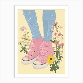 Spring Flowers And Sneakers 5 Art Print