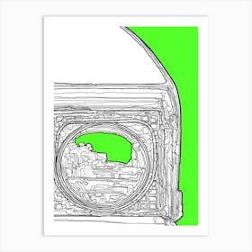 Green Automobile Art Print