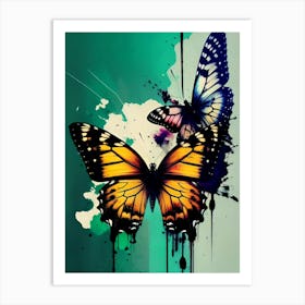 Butterfly Painting 206 Art Print